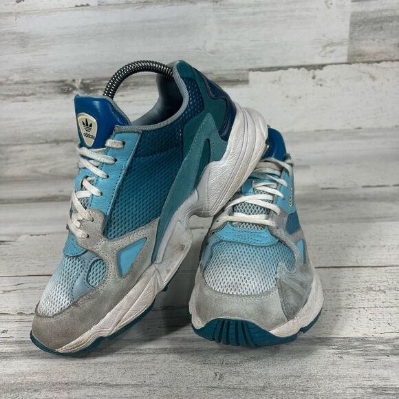 Adidas Womens‎ Torsion Wide Fit Falcon Sneaker Shoe Blue Tint Size 7 - Picture 5 of 8